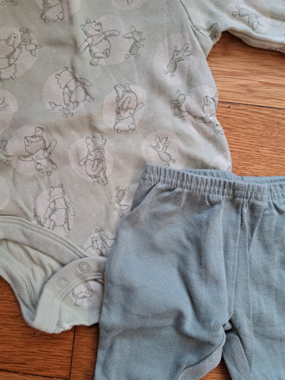 Carter's Mint Green Winnie the Pooh Matching Set